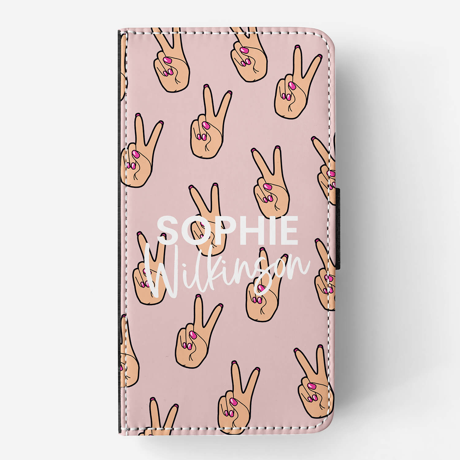 pop hand design leather phone case