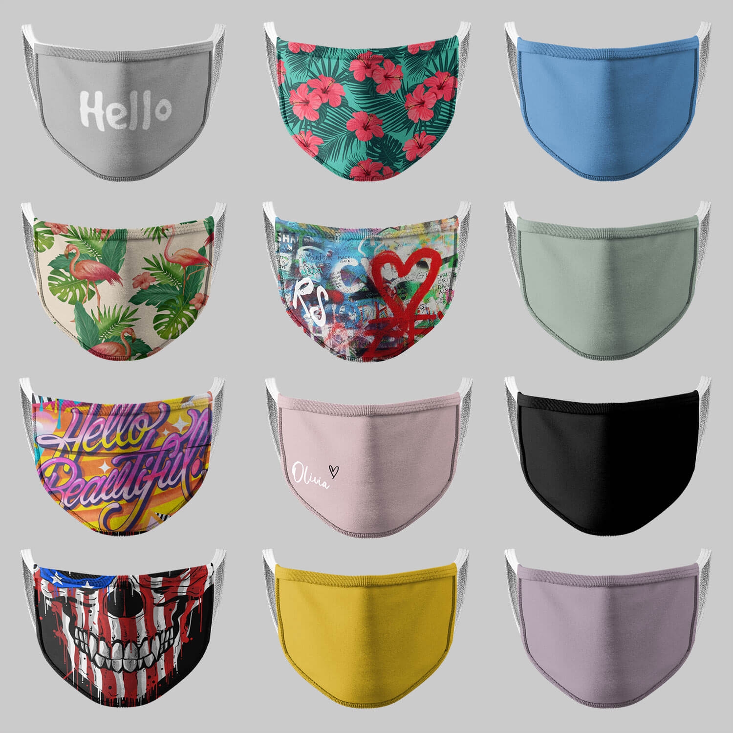 Create a Personalised Face Mask Wrappz