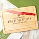 Personalised 'King Of The Kitchen' Chopping Board