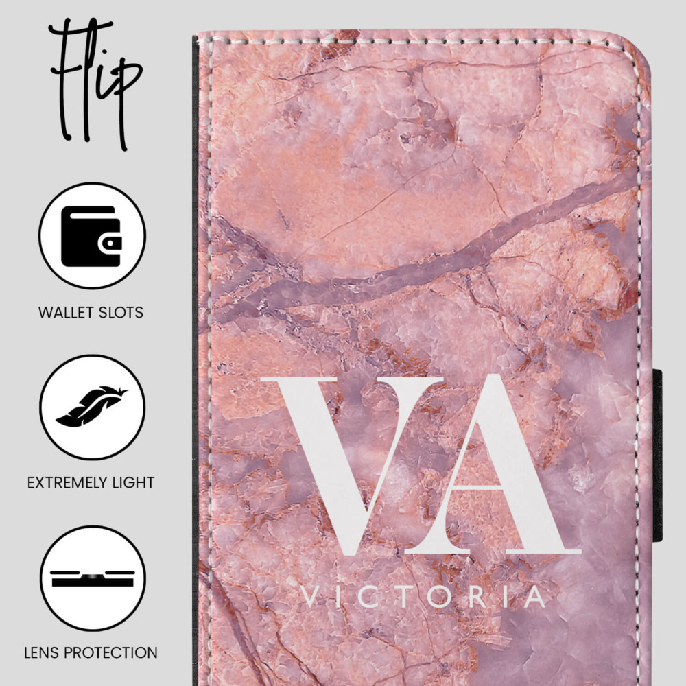 Personalised Flip & Faux Leather Phone Cases
