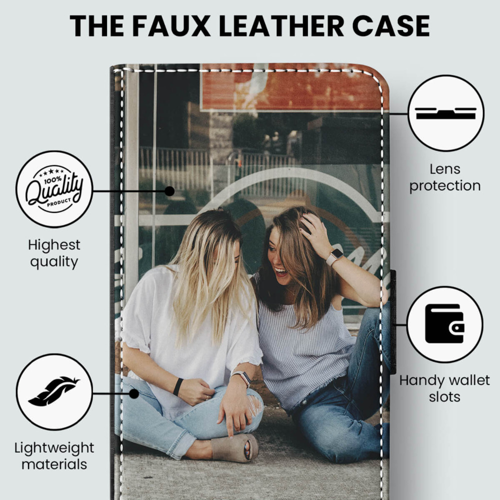 Personalised Flip & Faux Leather Phone Cases