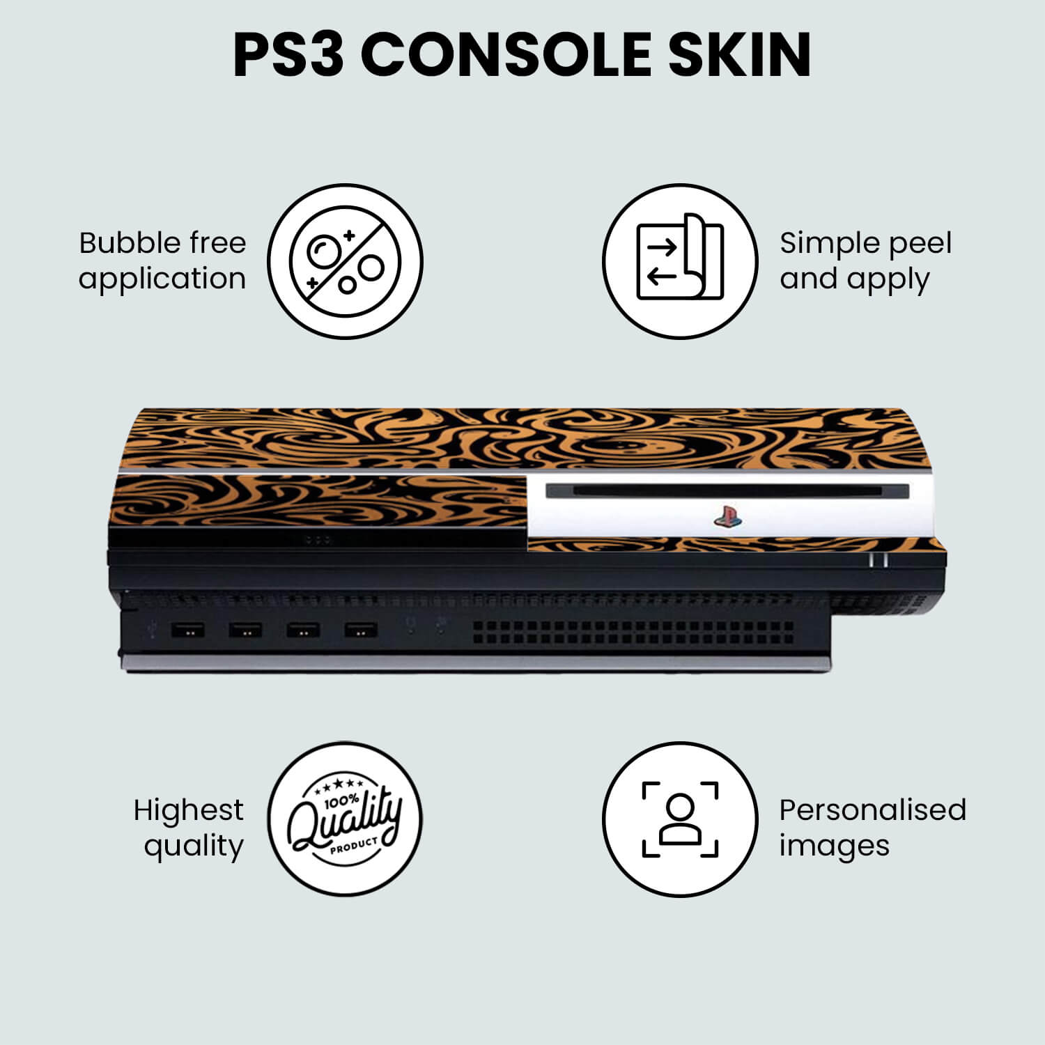 Custom PS3 Console Skins & Stickers Wrappz